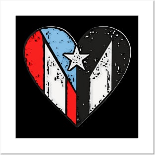 Puerto Rican Flags | Boricua Heart, Puerto Rico Posters and Art